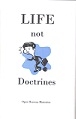 Book LIFE, not Doctrines